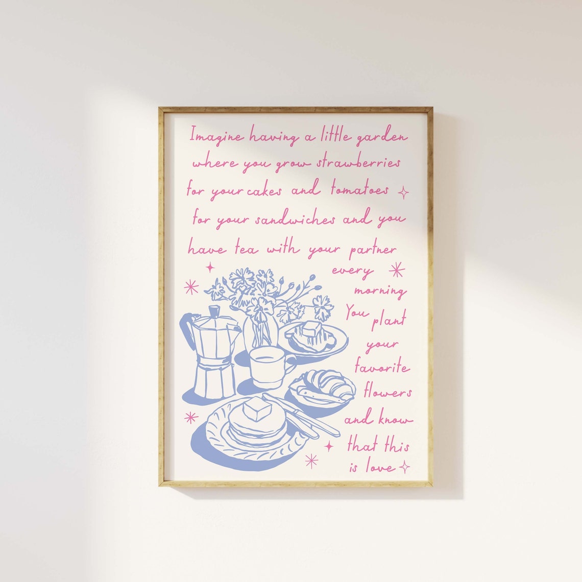 Handdrawn Quote Print Art Cute Illustrations Art Trendy Affirmation Wall Art Positivity Art - Image 4