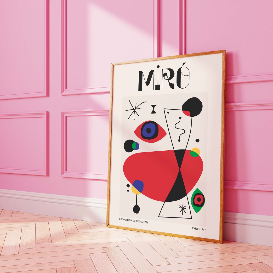 Joan Miro Exhibition Print Art Modern Art Surrealism Art Poster Cute Trendy Wall Art - Image 3