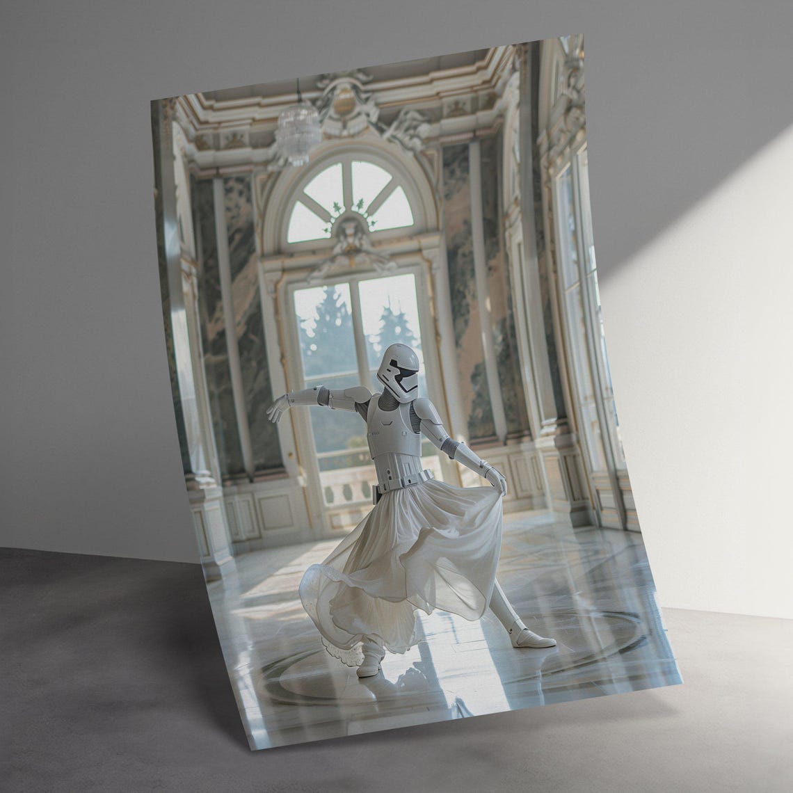 Stormtrooper Ballet Dancer In Tutu Funny Sci Fi Mashup Poster - Image 3