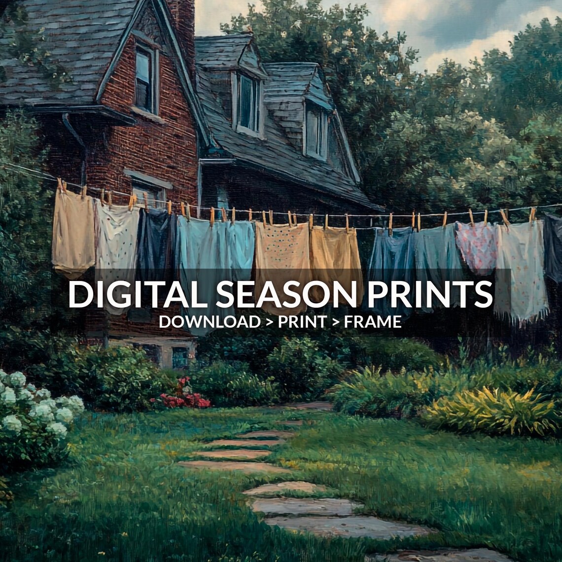 Moody Laundry Room Art, Vintage Farmhouse Decor - Image 5