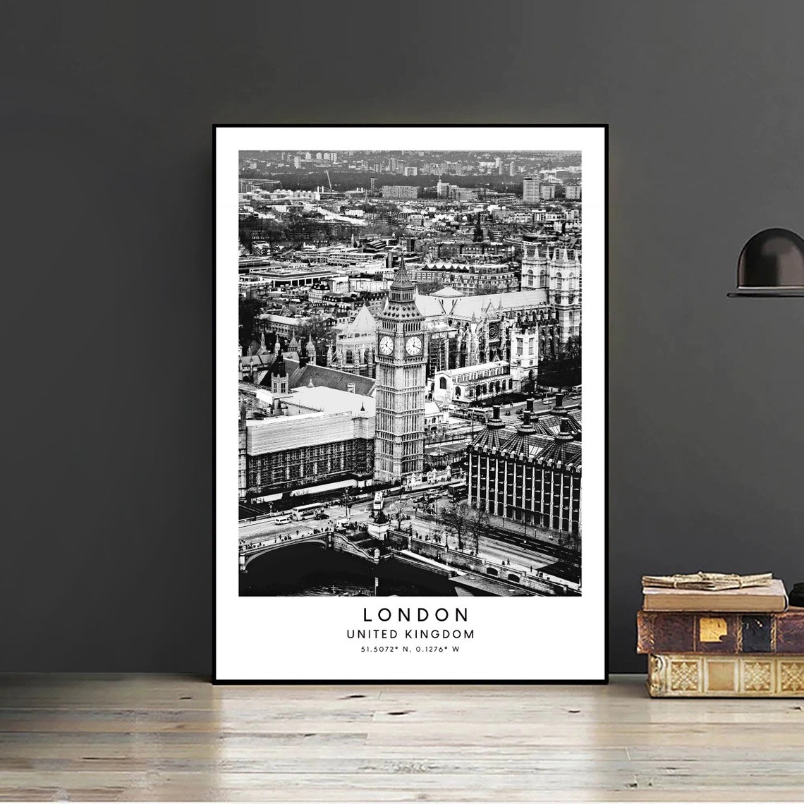 London, United Kingdom Big Ben Minimalist Poster Print - Image 2