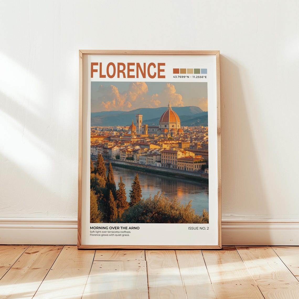 Florence Duomo Print Italy Travel Poster Europe Wall Art