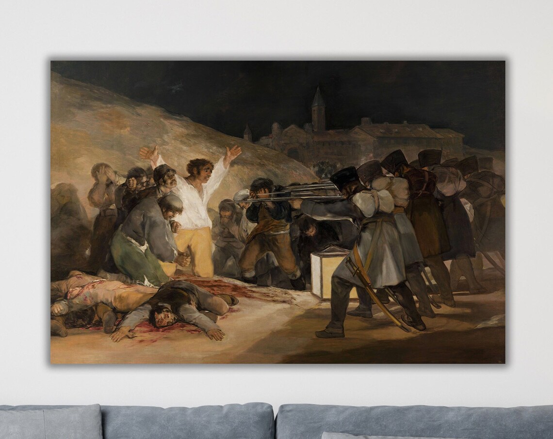 Francisco Goya The Third Of May 1808 Firing Squad Masterpiece Art Poster