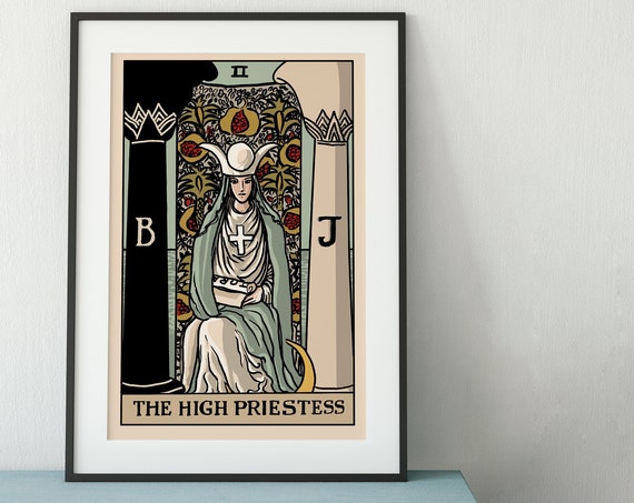 The High Priestess Tarot Card Art Print