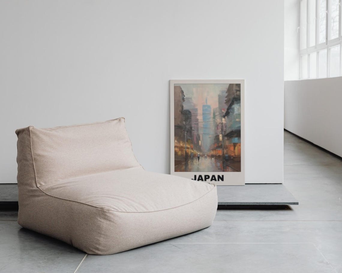 Japan Scenic Travel Poster, Japanese City Painting - Image 3