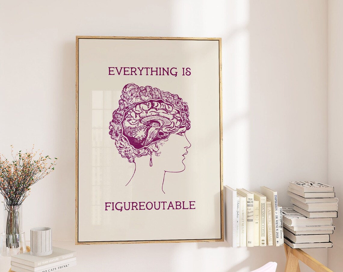 Everything Is Figureoutable Office Decor, Poster Print - Image 3