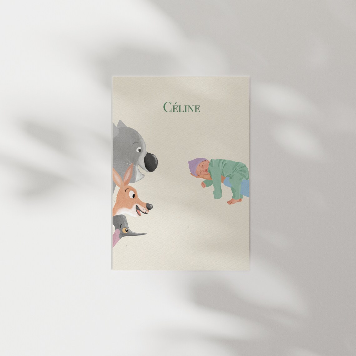 Customized Birth Announcement Card, Birth Announcement - Image 3