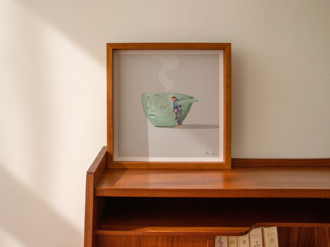Sleepy Monday Morning Giant Coffee Cup Comfort Zone Wall Poster - Image 2