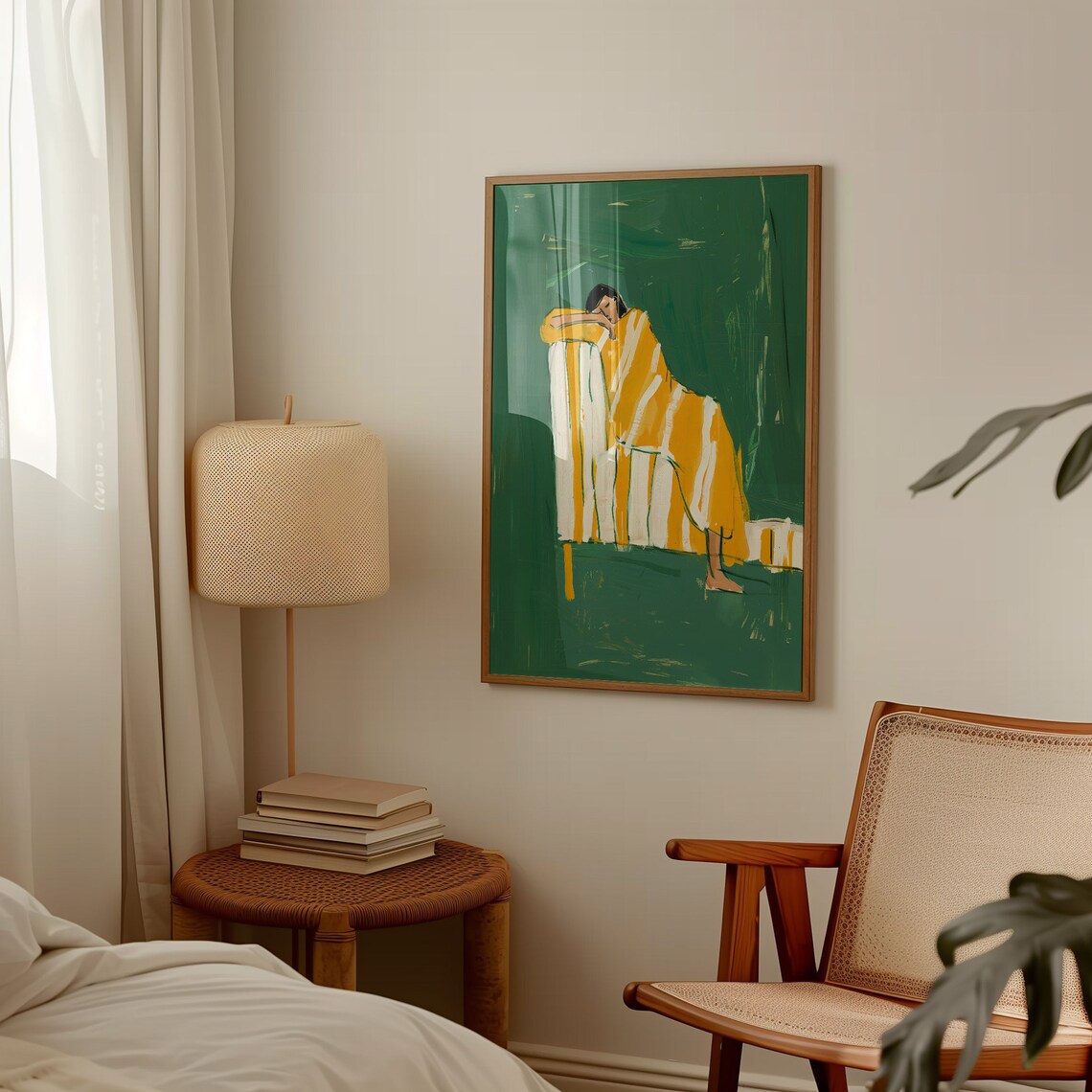 Abstract People Woman Wall Art, Minimalist Print - Image 4