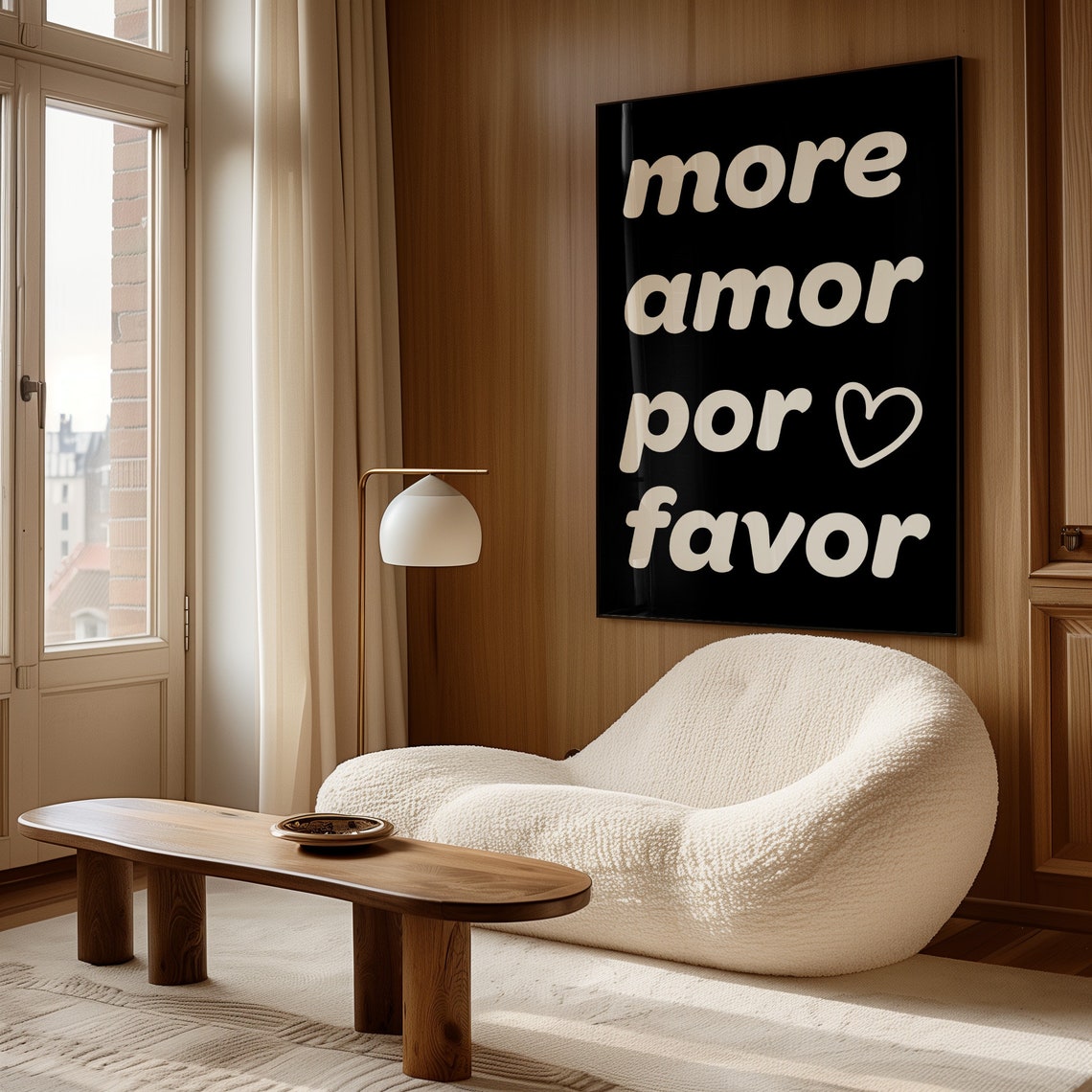More Amor Por Favor Print Minimalist Love Quote Art Aesthetic Living Room Art Love Wall Decor Eclectic Latina Art Print - Image 2