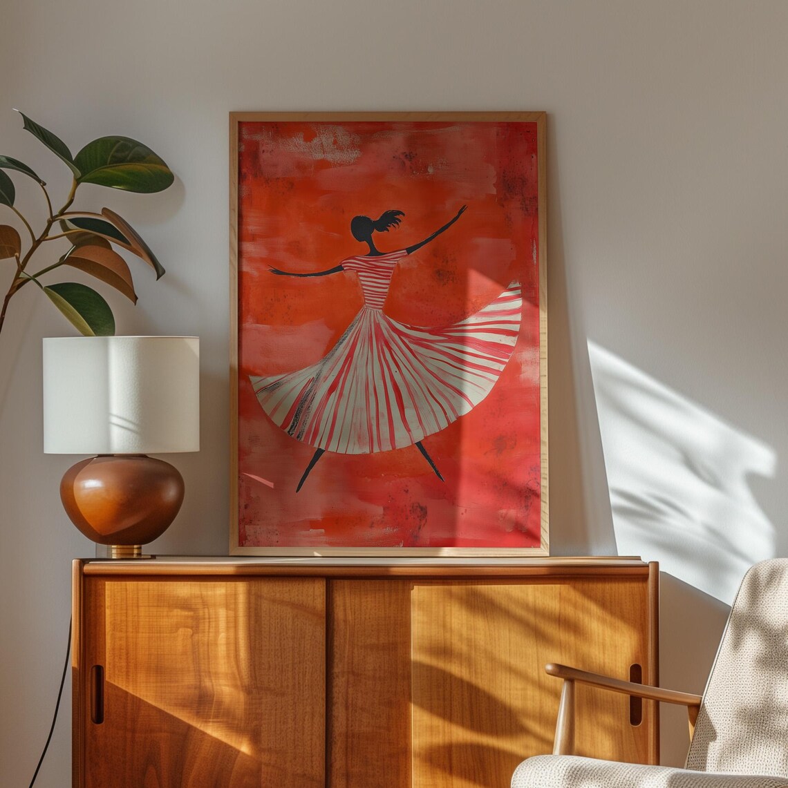 Abstract Dancer, Minimalist Movement Art Print