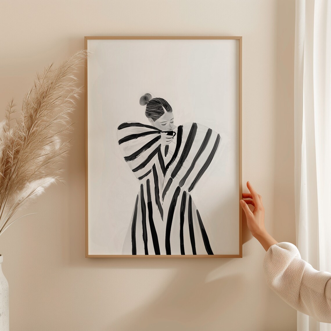 Abstract People Contemporary Minimalist Kitchen Art Print - Image 4