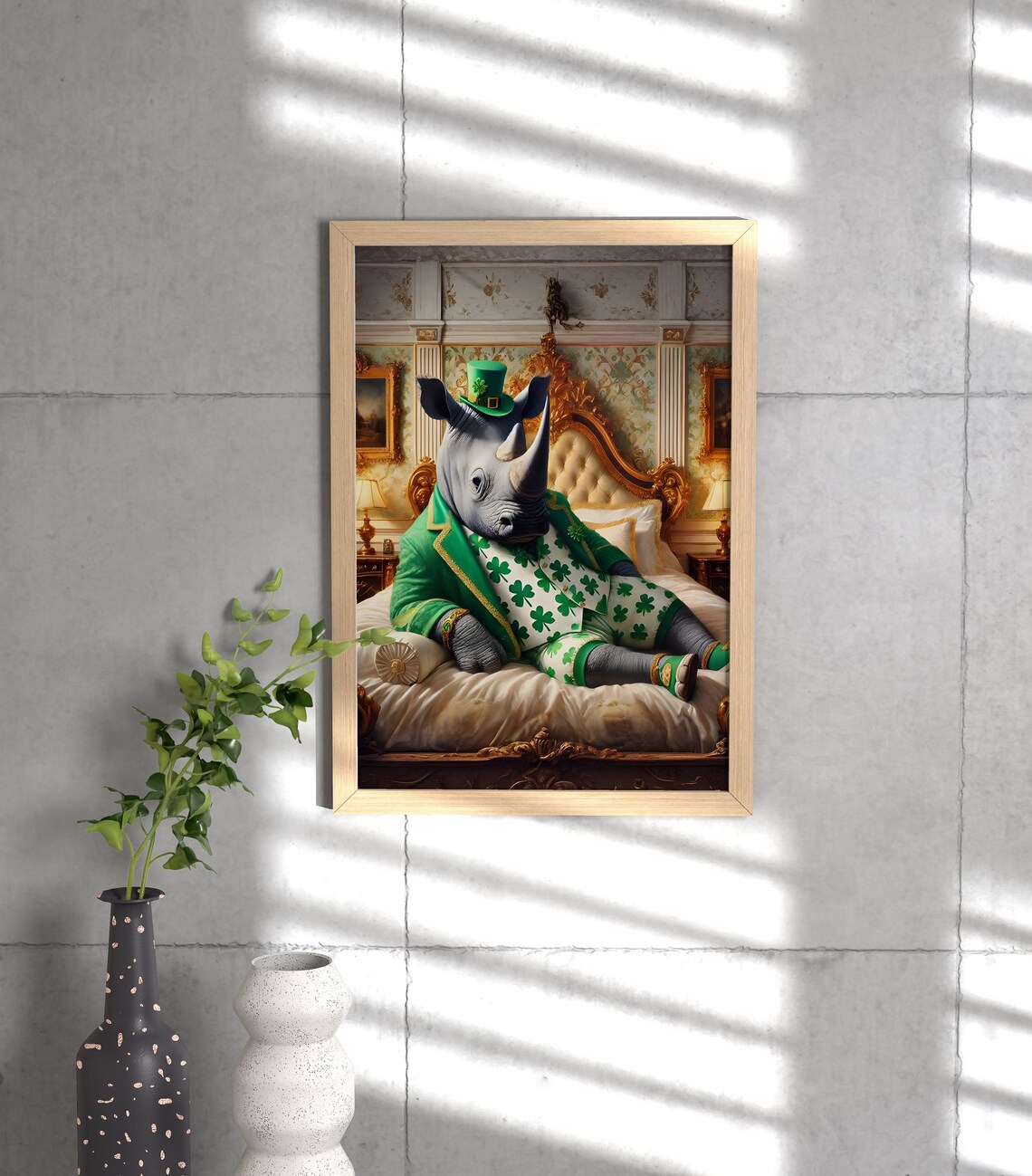 Rhino Patrick Animal Life Poster Print - Image 3