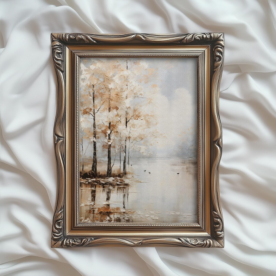 Autumn Farmhouse Fall Landscape Art Print