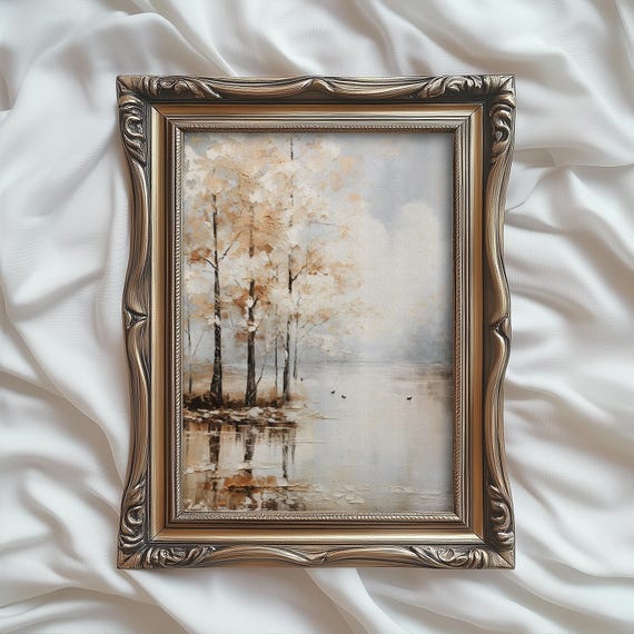 Autumn Farmhouse Fall Landscape Art Print