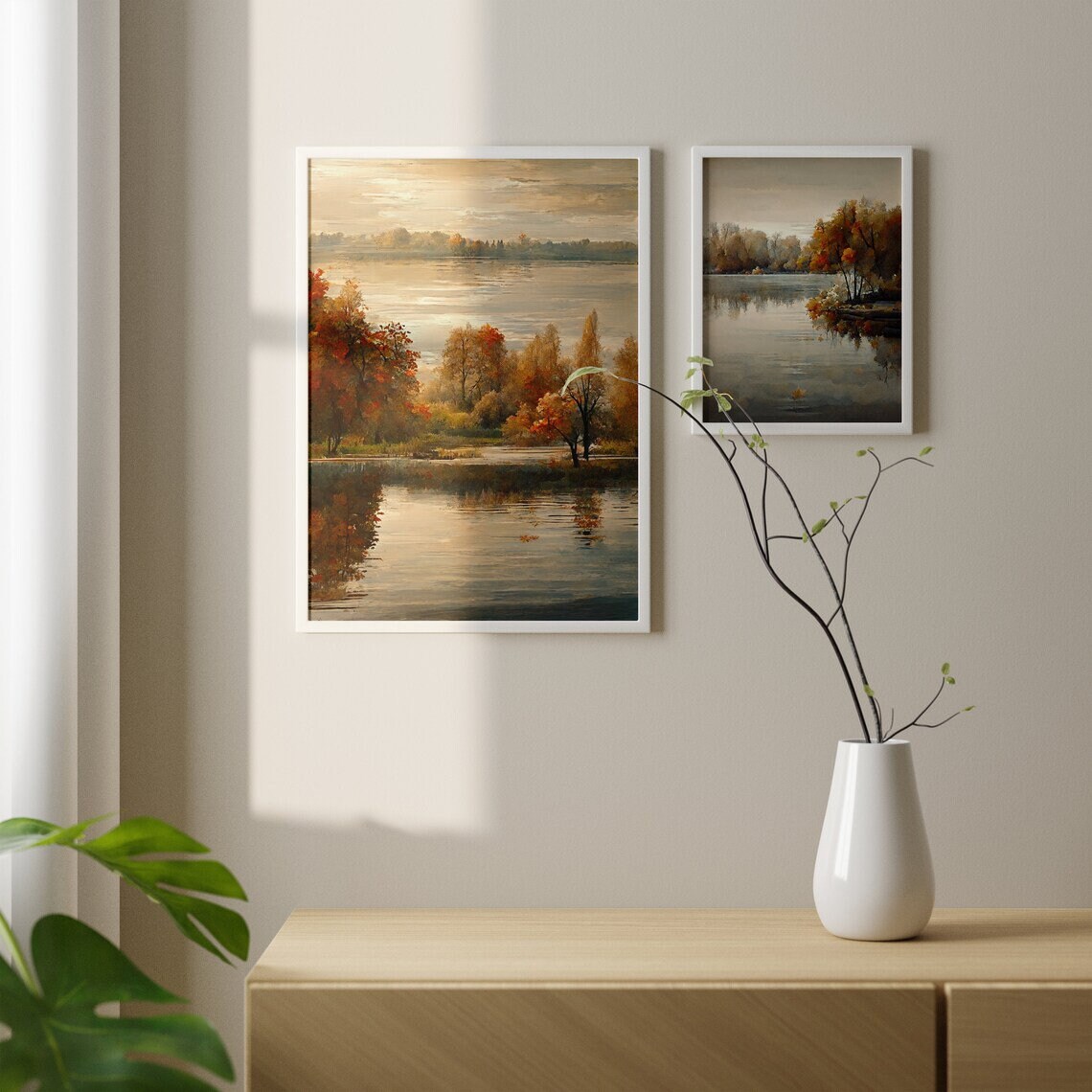 Autumn Gallery Set, Fall Foliage Landscape Art Print - Image 4