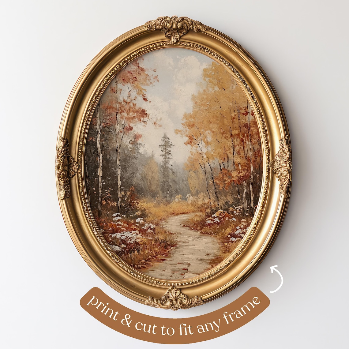 Autumn Forest Landscape, Vintage Fall Art Print - Image 4
