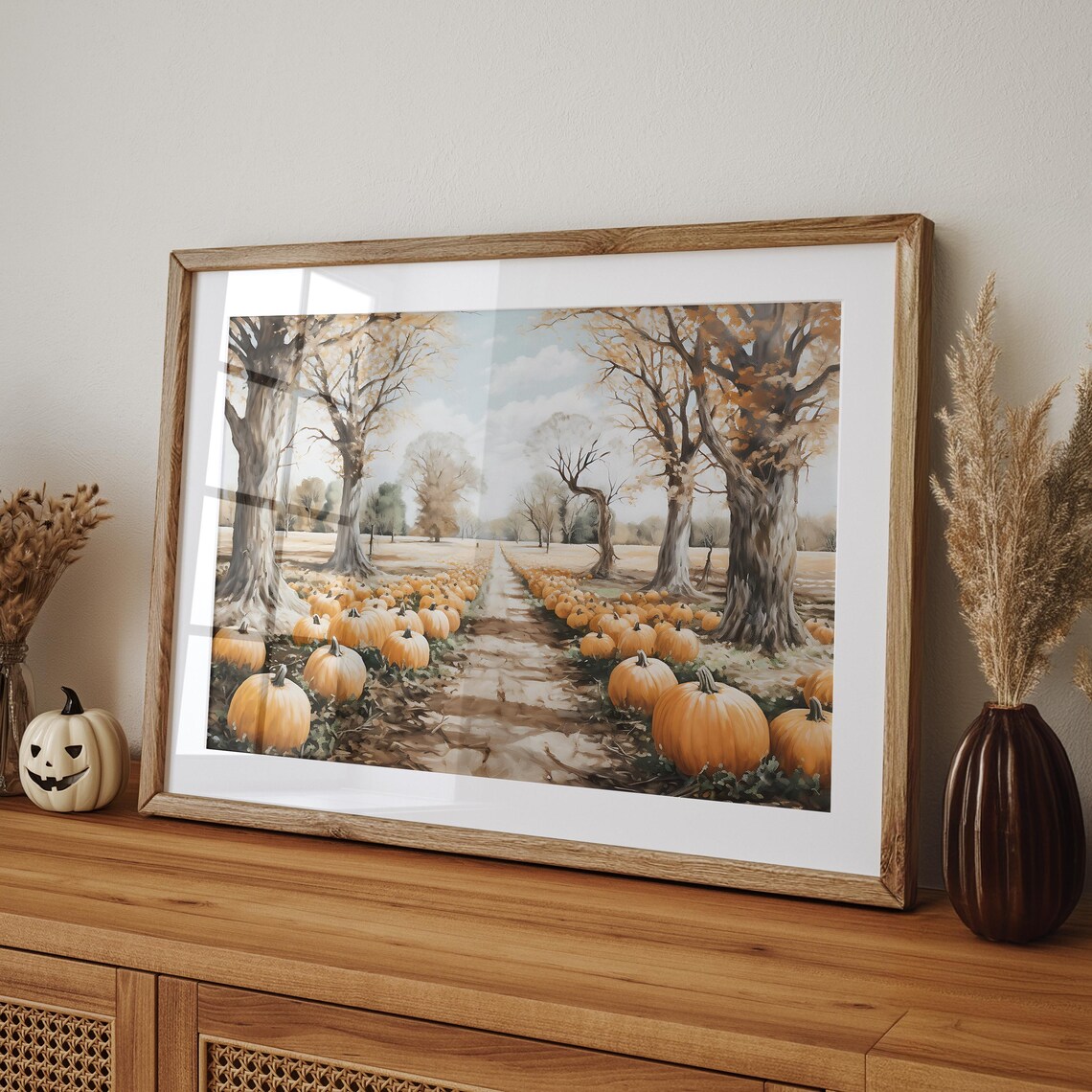Pumpkin Patch Print, Autumn Farmhouse Art Print - Image 4