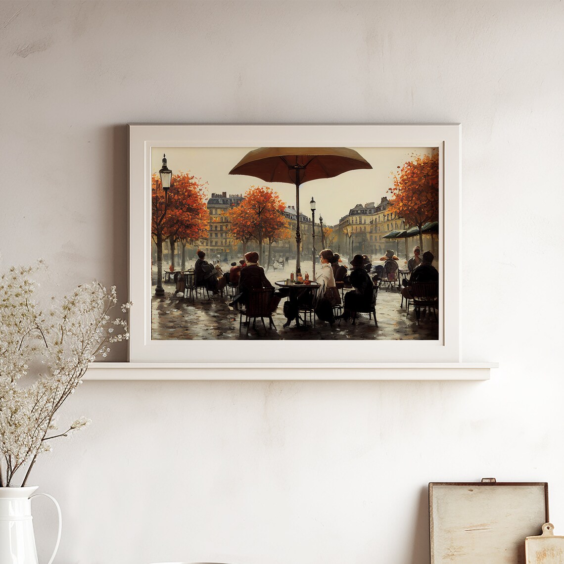 Paris Cafe Autumn Art Print, French Bistro Decor - Image 5