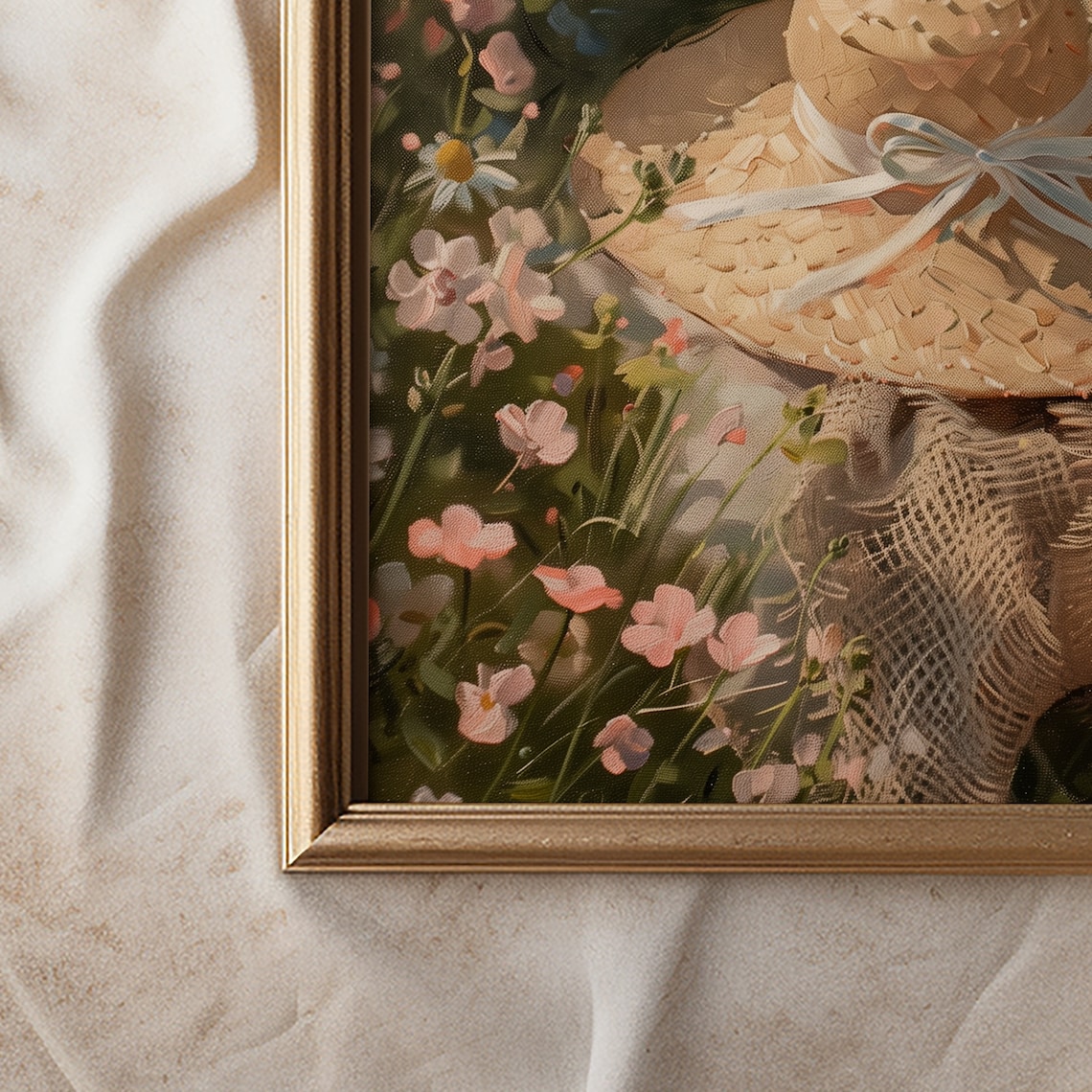 Spring Wildflower Meadow Art Print, Light Academia - Image 2