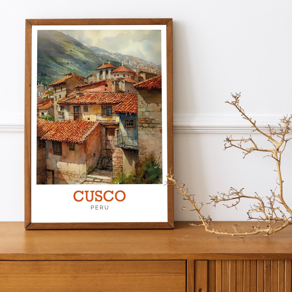 Cusco Peru Art Print Watercolour Print Print Available In Many Sizes Or - Image 3