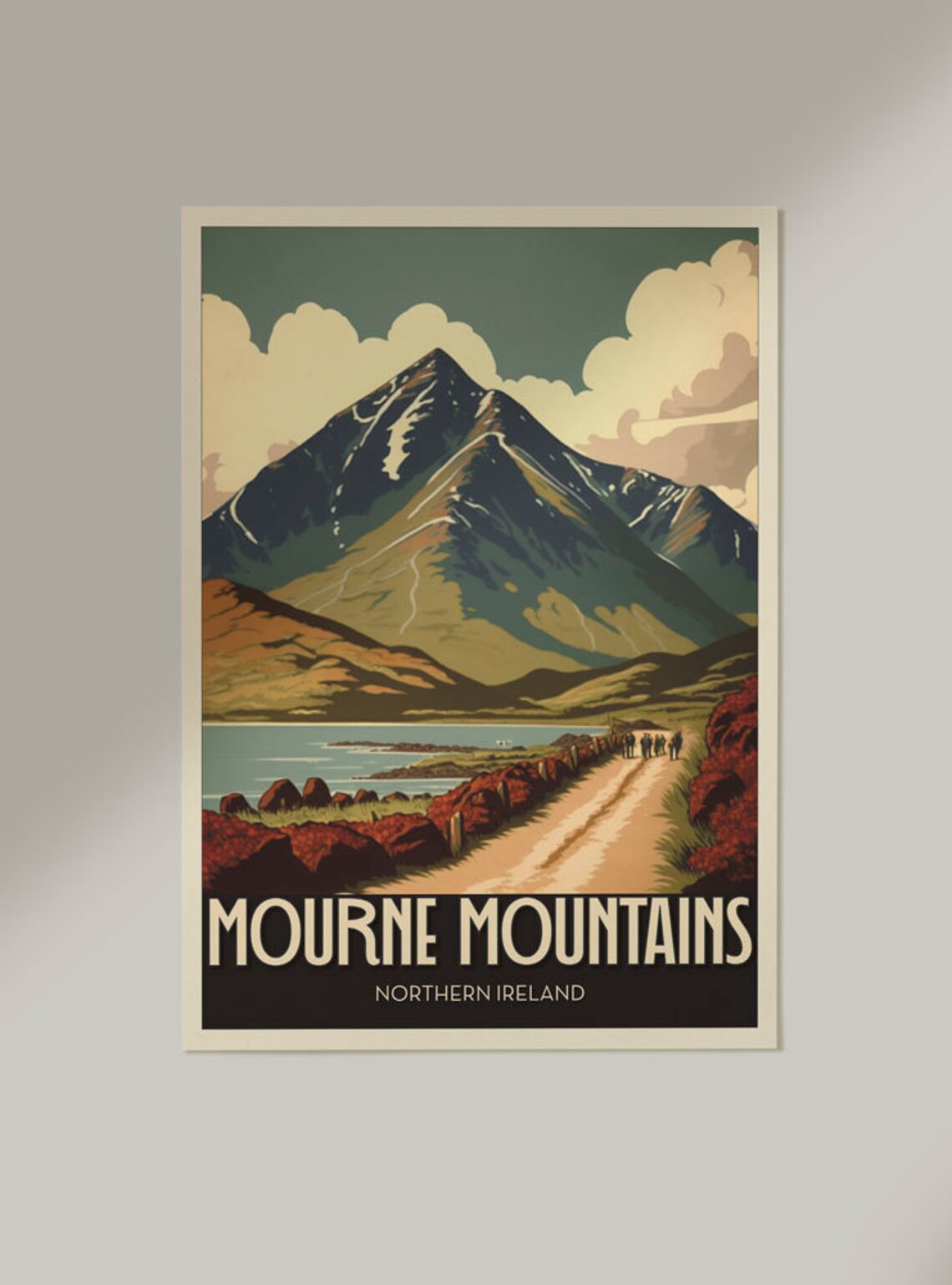 Mourne Mountains Vintage Travel Poster Art Print - Image 2