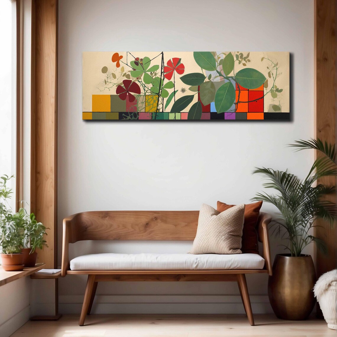 Modern Botanical Floral Wall Print, Mid-Century - Image 4