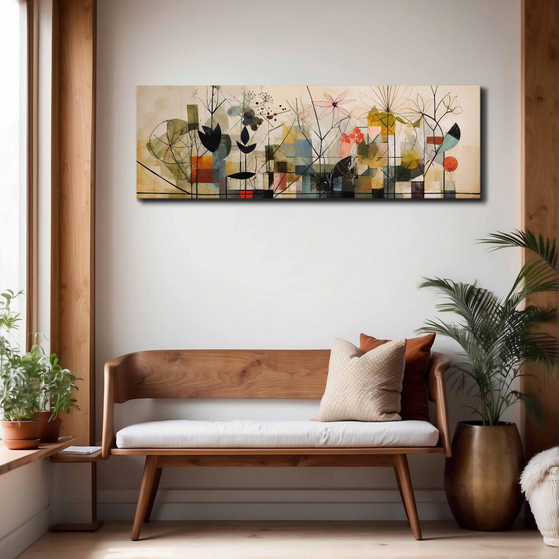 Modern Botanical Floral Wall Art Print, Mid-Century - Image 4