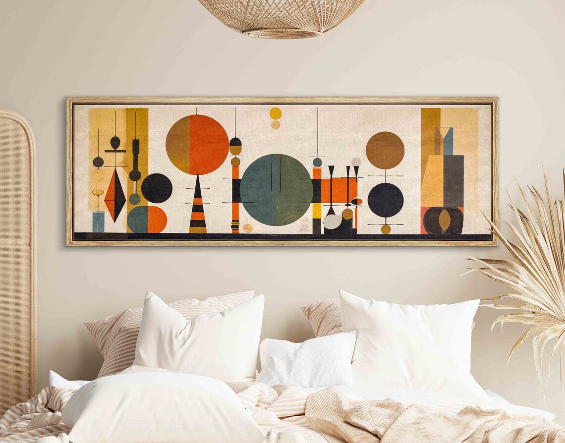 Mid Century Modern Panoramic Wall Art Print - Image 2
