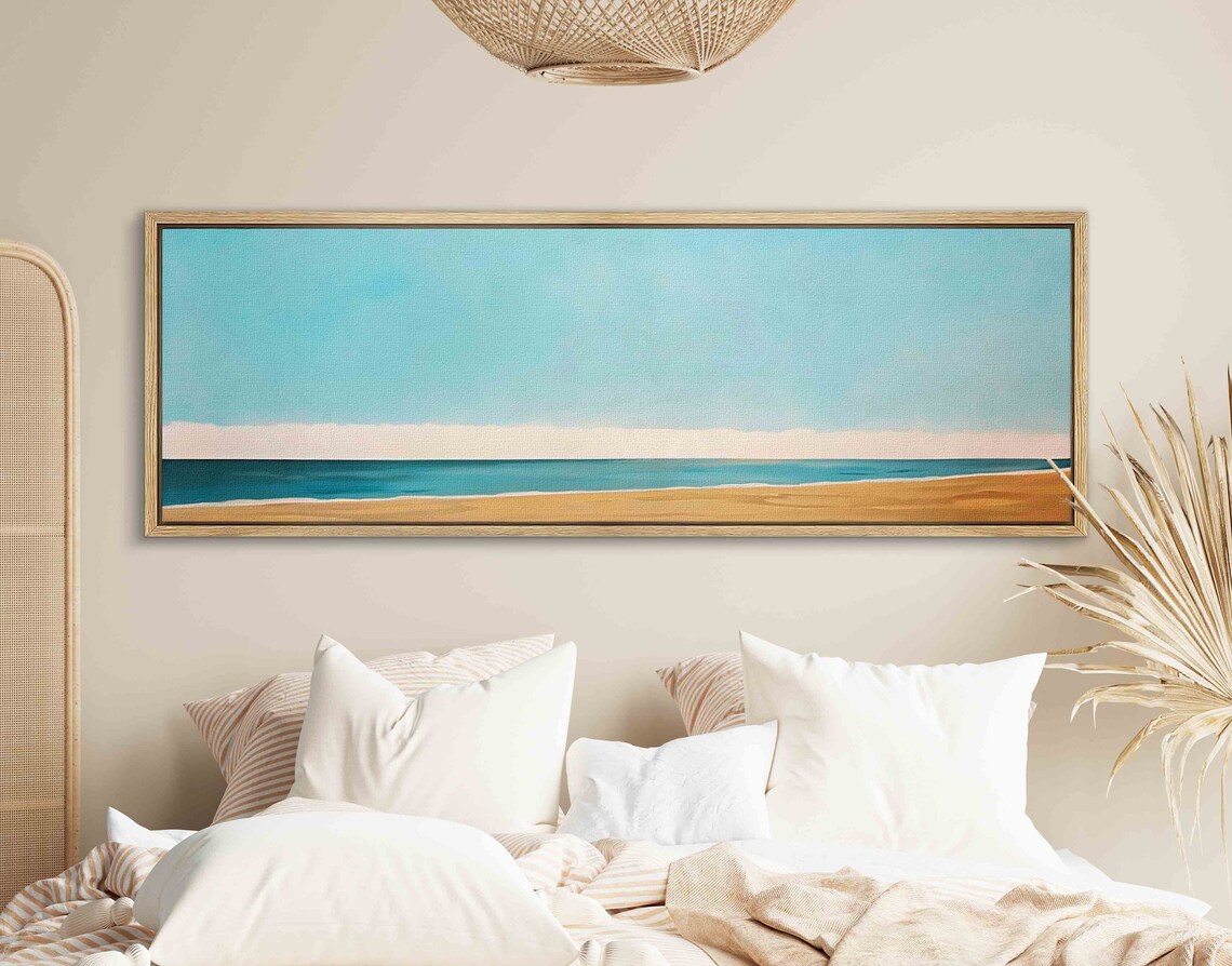 Minimalist Coastal Seascape Vintage Art Print - Image 2
