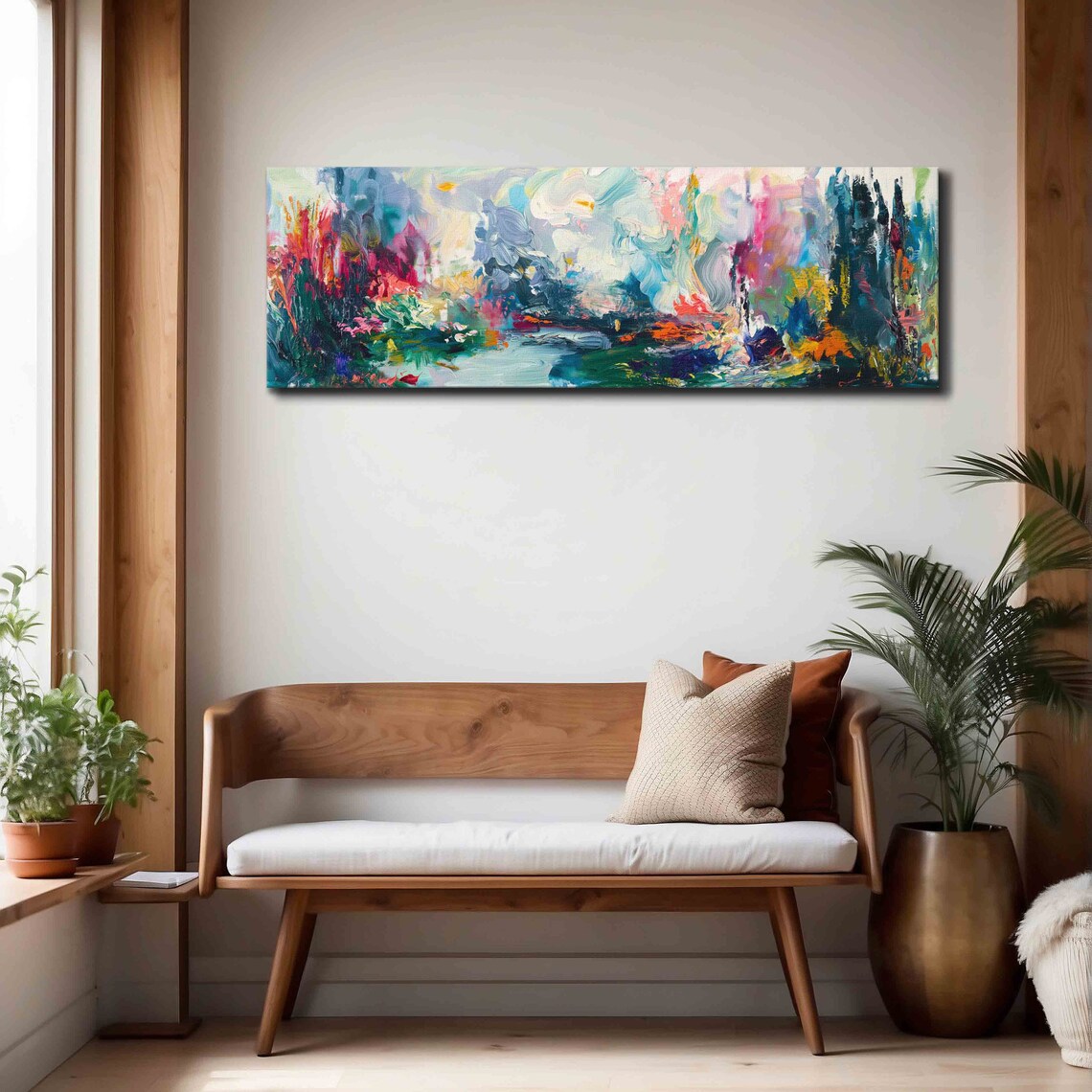 Abstract Landscape Wall Art Print, Moody Panoramic - Image 4