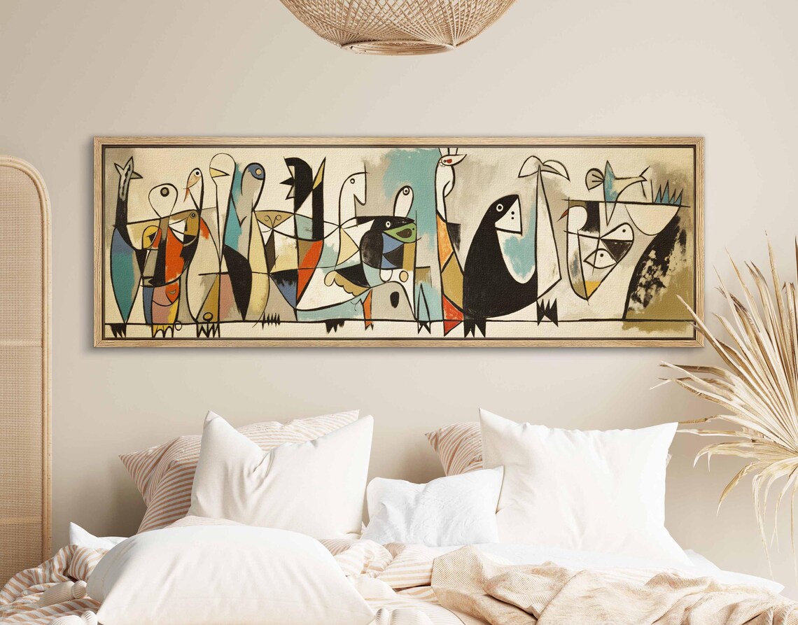 Birds on Wire Mid-Century Modern Wall Art Print - Image 2