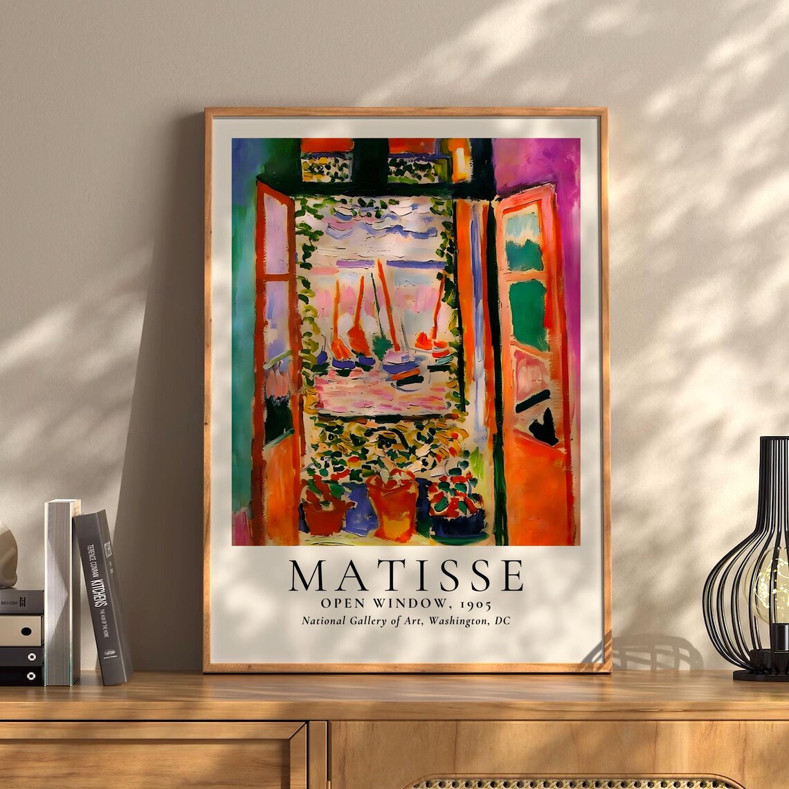 Matisse Open Window 1905 Fauvist Sailboats National Gallery Poster