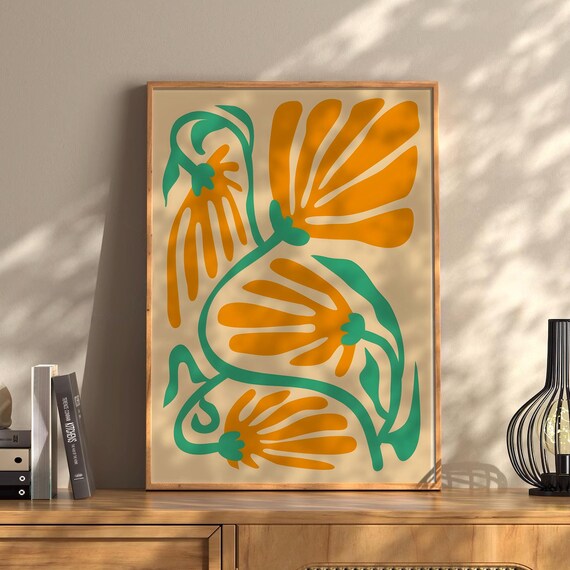 Henri Matisse Flower Boho Style Exhibition Poster Eclectic Prints Gallery Wall Art Retro Trendy Instant