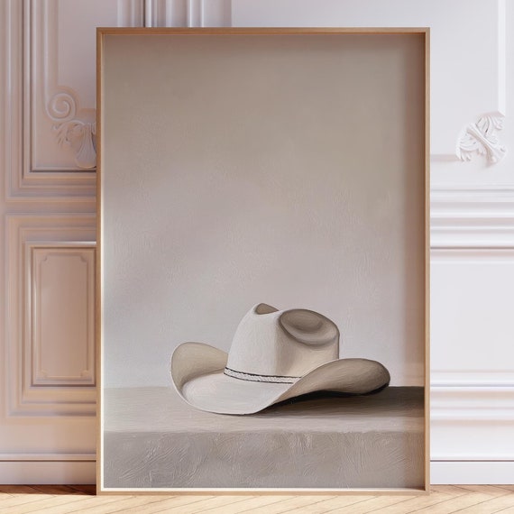 Cowboy Hat Art Print Wall Decor Southwestern Western Poster