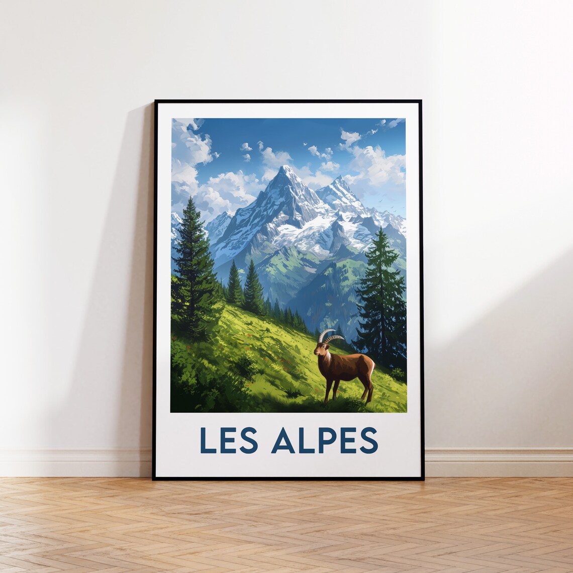 The Alps Vintage Travel Poster Art Print