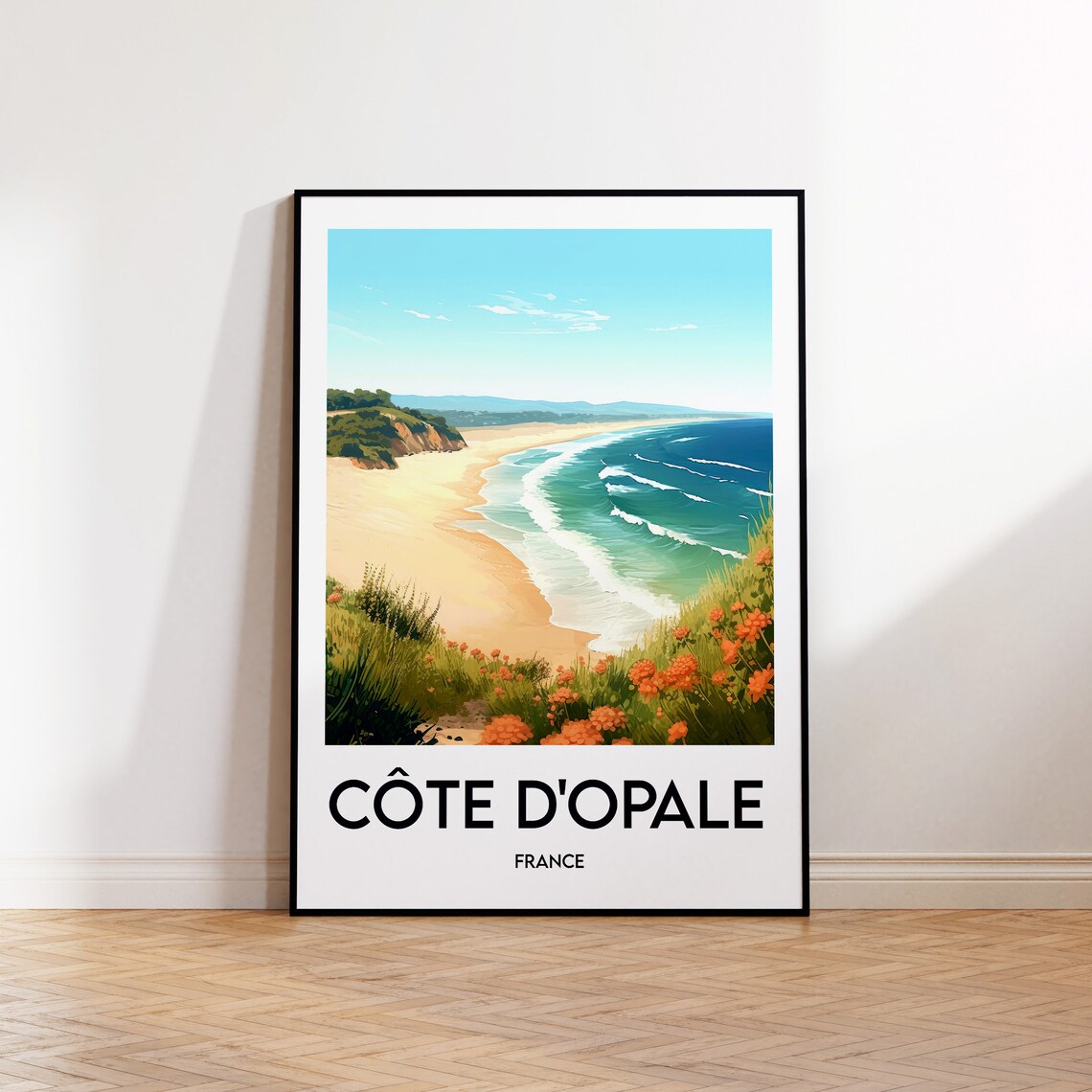 Cte Dopale Poster, France Vintage Travel Art Print