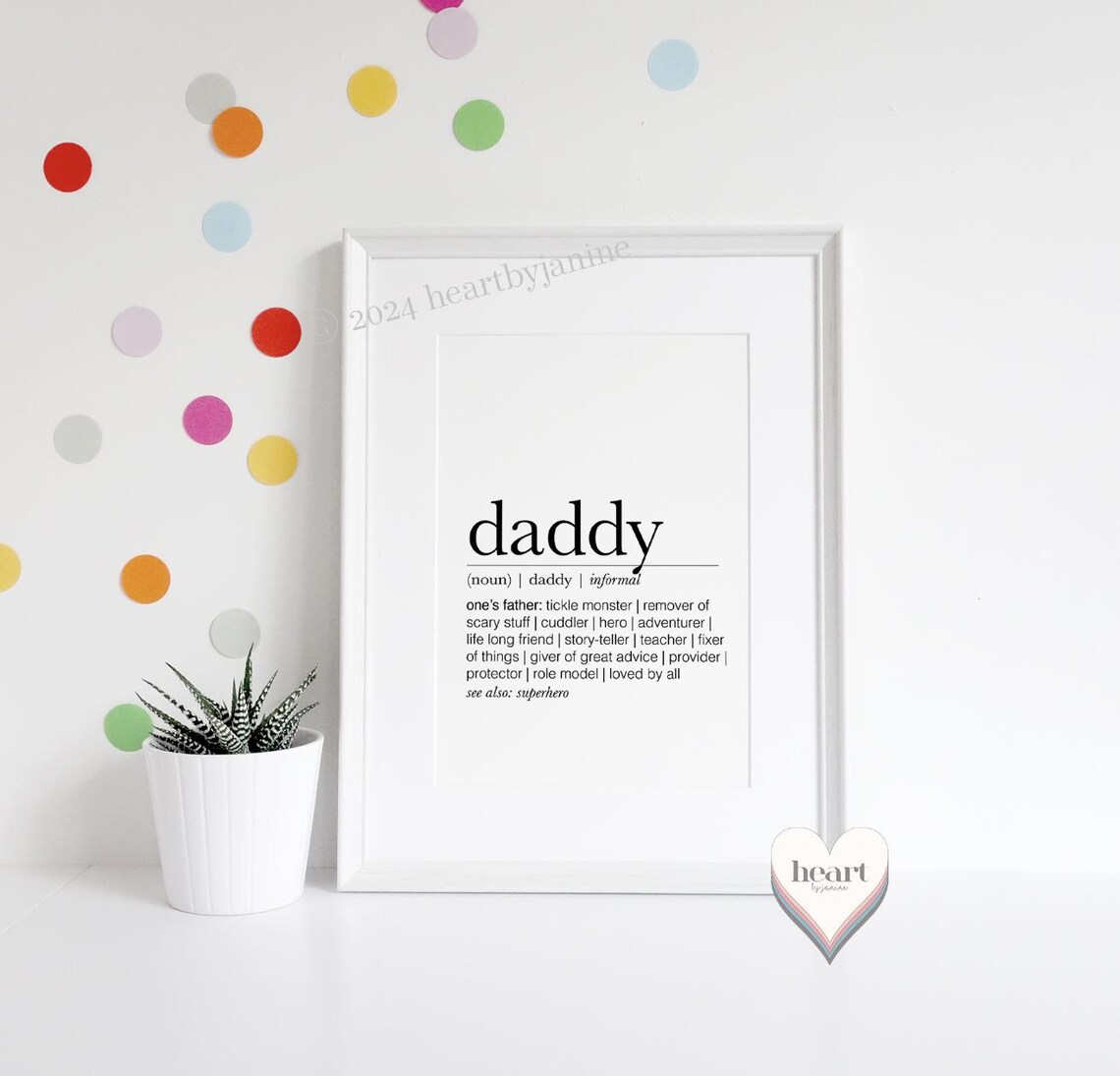 Daddy Definition Quote Typography, Fathers Day Gift - Image 4