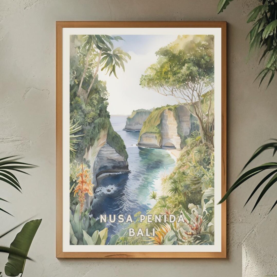 Nusa Penida Bali Travel Poster, Tropical Island - Image 2