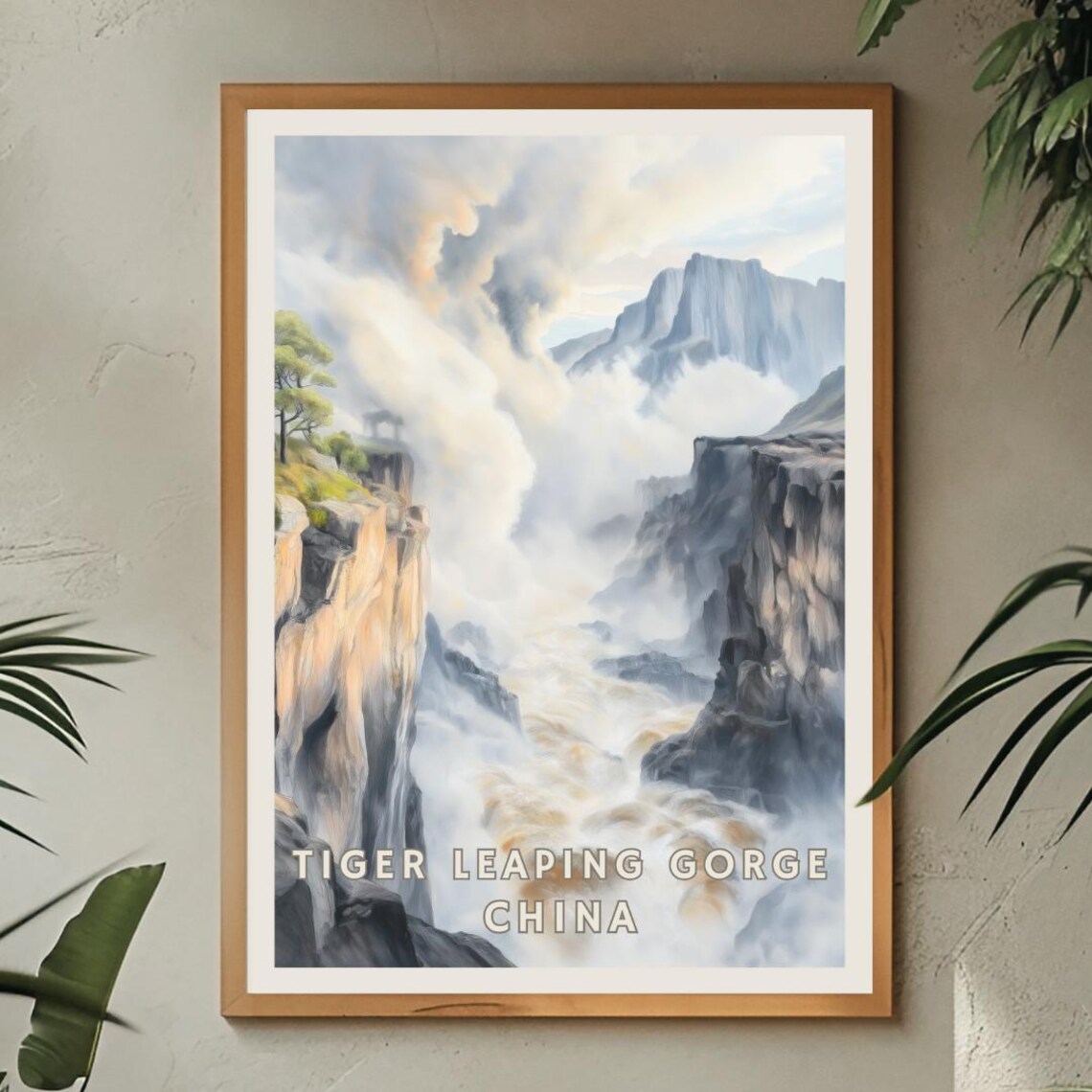 Tiger Leaping Gorge China, Dramatic Canyon Travel Poster - Image 2
