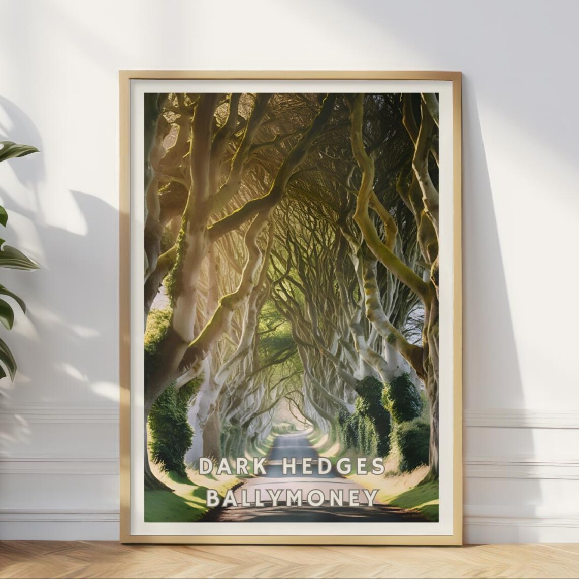 Dark Hedges Ireland, Scenic Tree Avenue Art Print