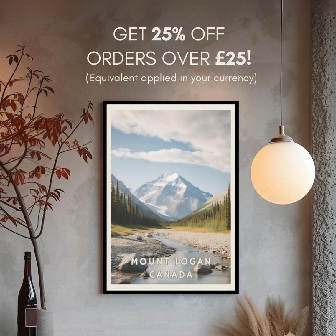 Mount Logan Canada Poster Yukon Mountain Range Wall Art Canadian Wilderness Print Mountaineering Adventure Decor Nature Landscape - Image 3