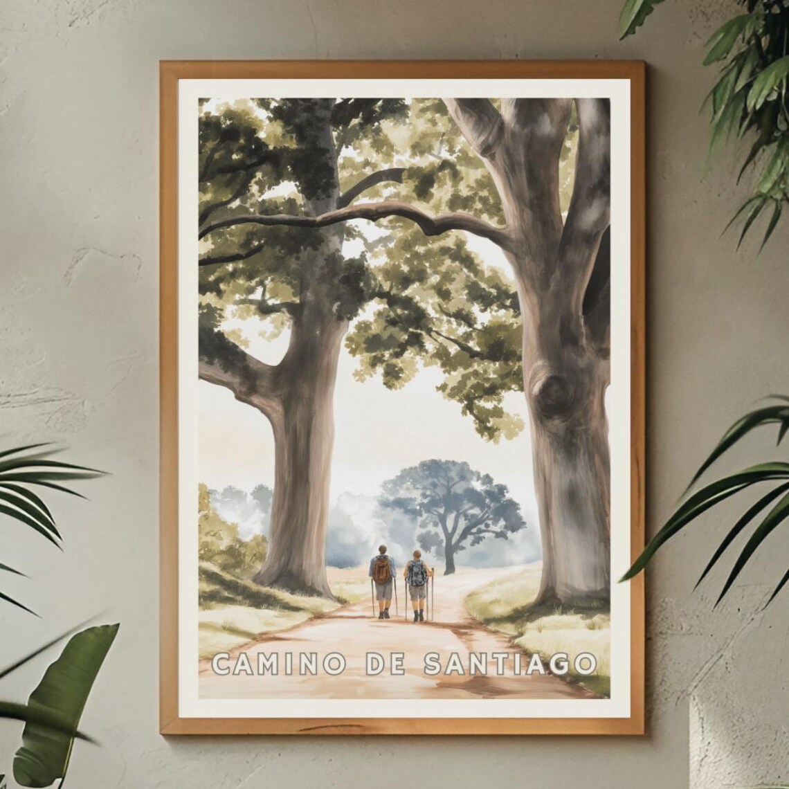 Camino De Santiago Travel Poster, Spain Pilgrimage Trail - Image 2