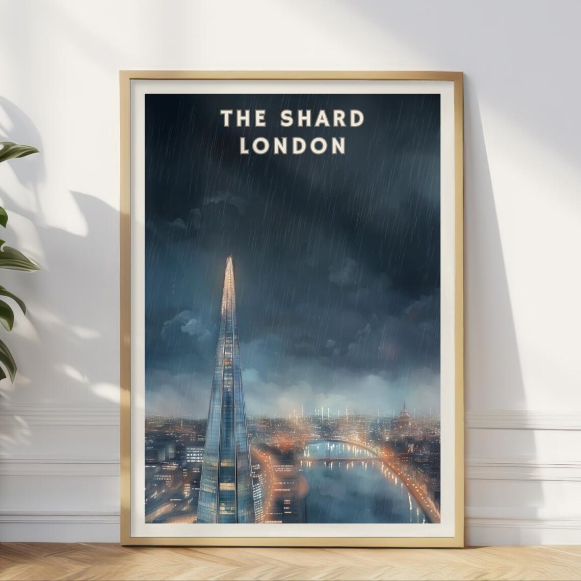 The Shard London, Modern City Skyline Art Print