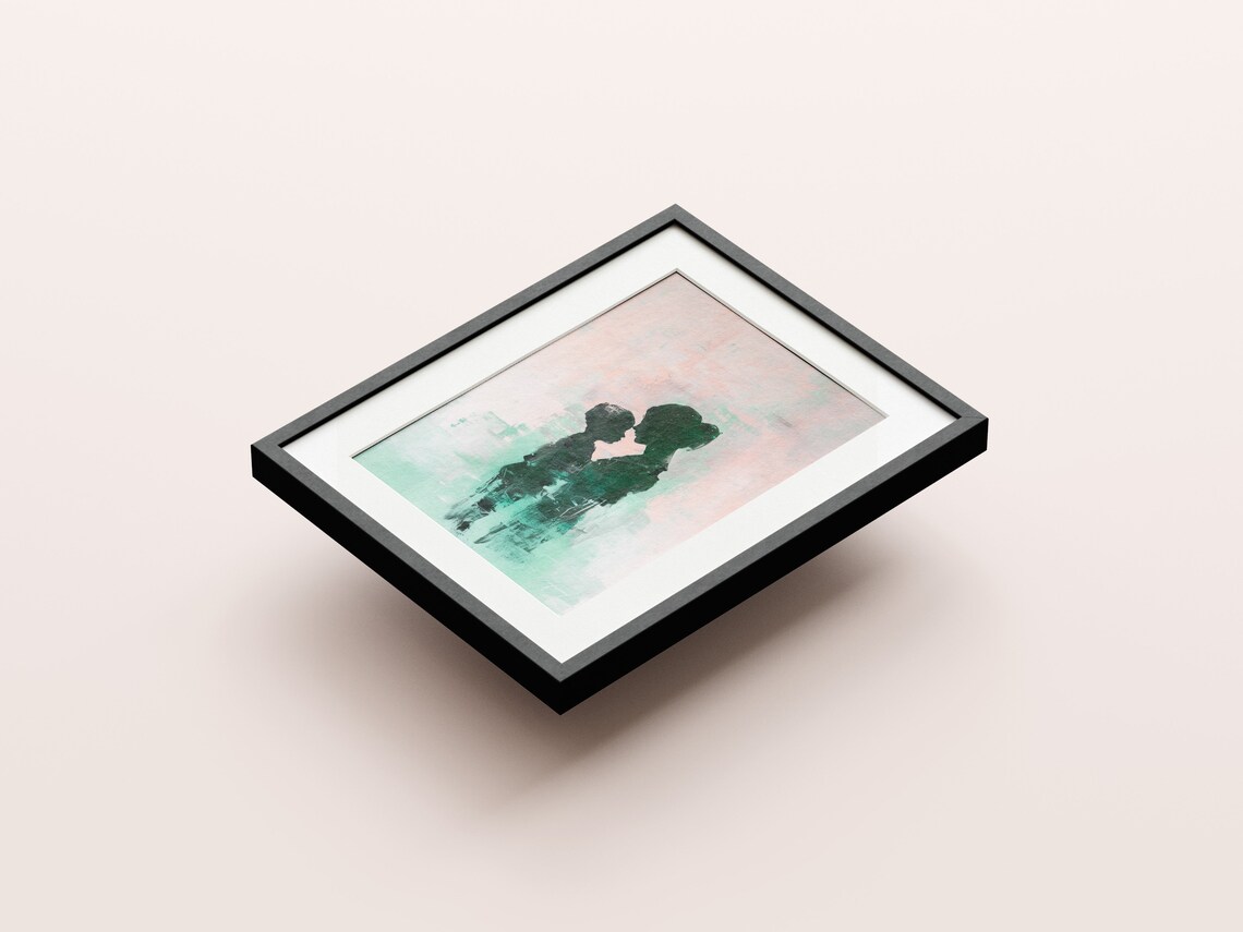 Mother and Son Art Print, Mother's Day Gift - Image 4