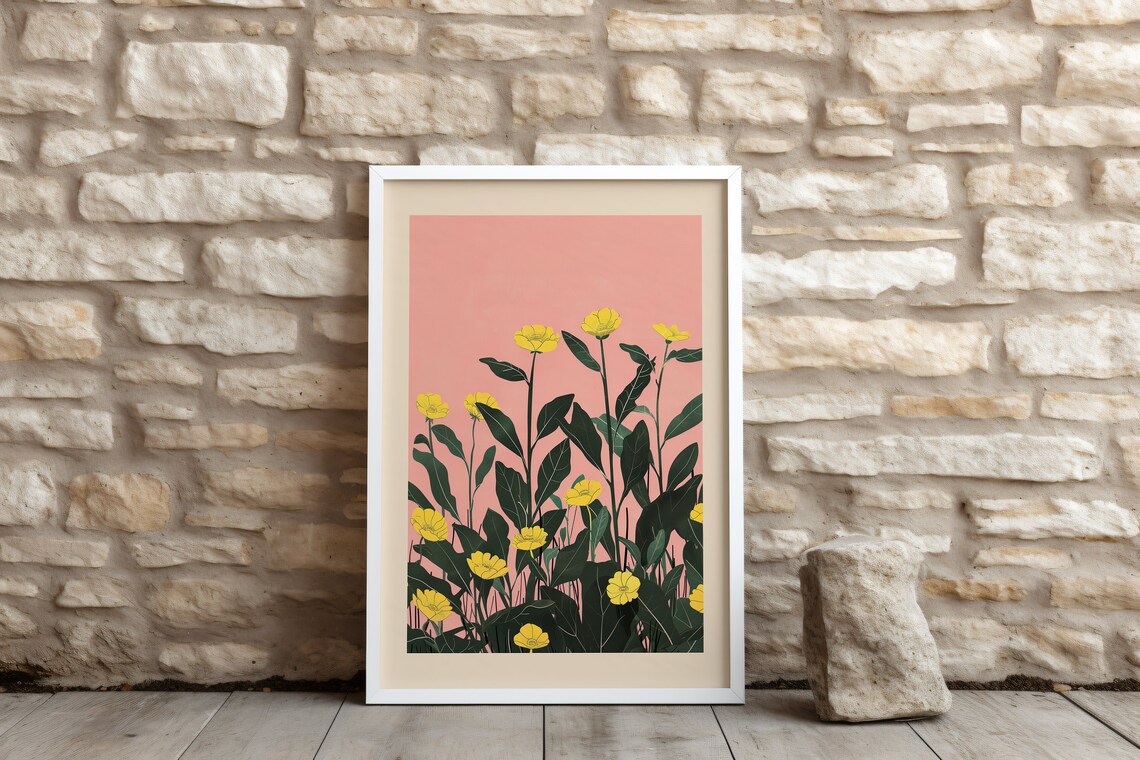 February Primrose Botanical Art Print, Personalized - Image 3