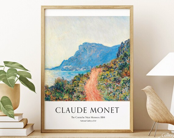 Claude Monet The Corniche Near Monaco Riviera Coastal Landscape Poster