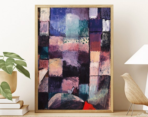 Paul Klee Wall Art About A Motif From Hammamet 1914 Expressionist Wall Art Eclectic Gallery Art Fine Art Print Gift Idea