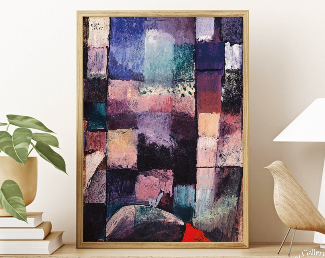 Paul Klee About A Motif From Hammamet 1914 Purple Abstract Poster