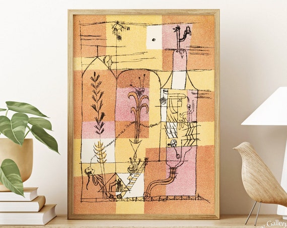 Paul Klee Art Print In The Spirit Of Hoffmann 1921 Vintage Abstract Art Surrealist Art Modern Home Decor Famous Art Print Gift Idea